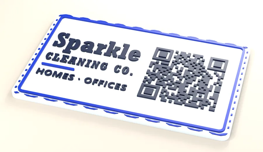 Cleaning service card