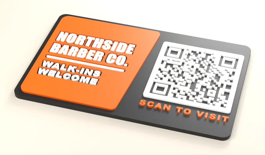 Black and orange card